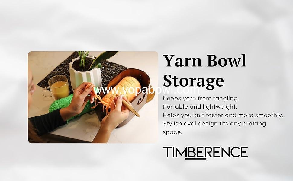 Wholesale Oval Wooden Yarn Bowl – Premium Smooth Finish with Swirl Feed and Hook Holes – Anti-Slip Knitting and Crochet Yarn Holder Factory