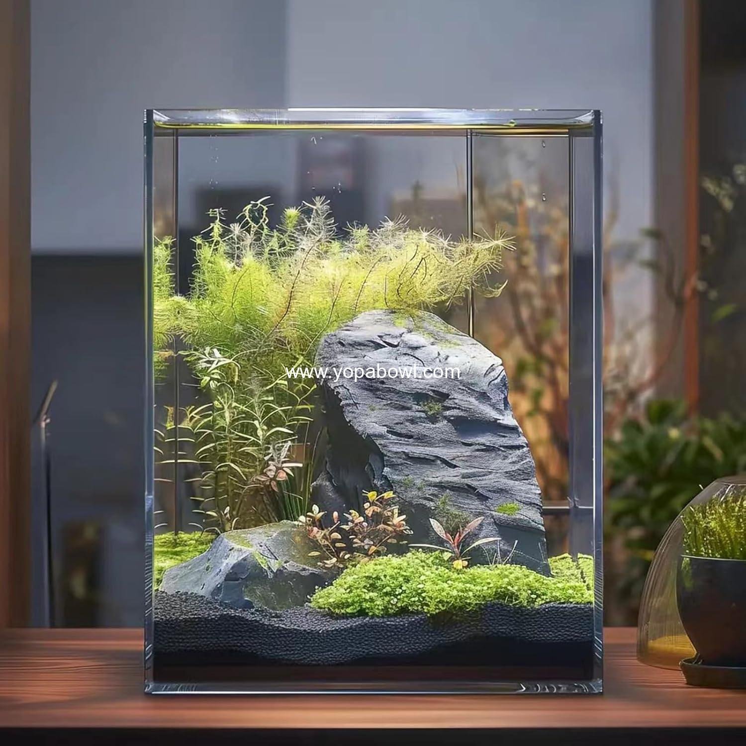 Wholesale 3 Gallon Glass Fish Tank - Easy to Maintain Aquarium for Betta, Snails, Shrimp, and Aquatic Plants Factory