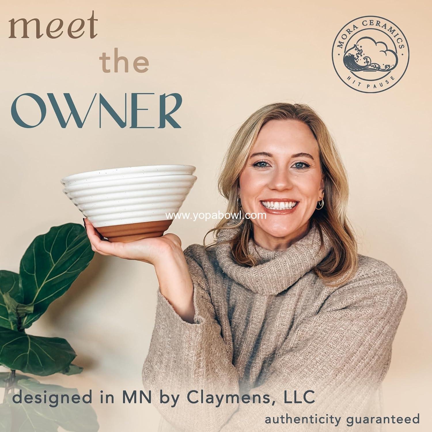 OEM Ceramic Ramen Bowl Set of 2, 45oz - Perfect for Pho, Miso Udon, Instant Noodles, and Asian Cuisine - Microwave Safe Large Noodle Bowls, Modern Kitchen - Vanilla White Factory