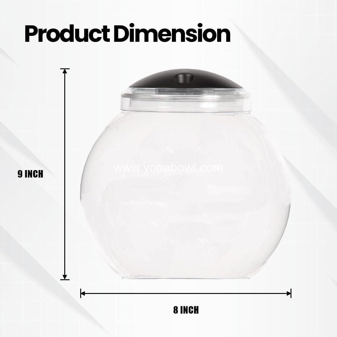 Wholesale 1-Gallon Globe Fish Bowl, Impact-Resistant Plastic Aquarium Starter Kit with LED Lighting and Built-in Timer, Crystal-Clear Desktop Fish Tank for Home Décor Factory