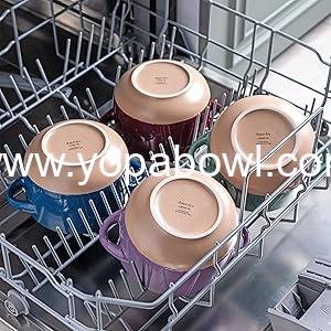 Wholesale 24 Ounce Soup Bowls with Large Handles and Lids, Set of 4 Colorful Stoneware Bowls for Soup, Cereal, Stew, Noodles, Microwave & Dishwasher Safe, Factory Wholesale 24 Ounce Soup Bowls with Large Handles and Lids, Set of 4 Colorful Stoneware Bowls for Soup, Cereal, Stew, Noodles, Microwave & Dishwasher Safe, Factory