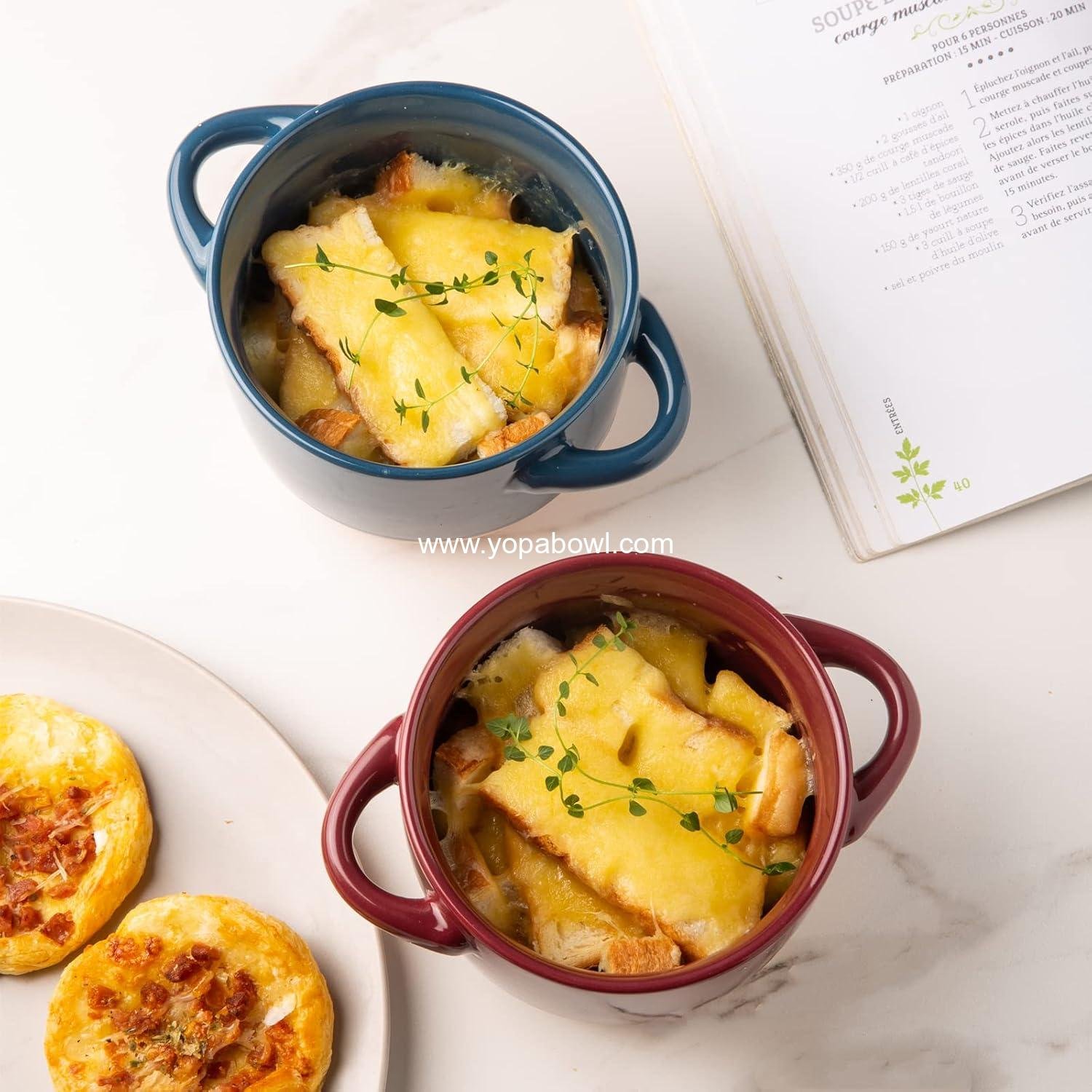 Wholesale 24 Ounce Soup Bowls with Large Handles and Lids, Set of 4 Colorful Stoneware Bowls for Soup, Cereal, Stew, Noodles, Microwave & Dishwasher Safe, Factory Wholesale 24 Ounce Soup Bowls with Large Handles and Lids, Set of 4 Colorful Stoneware Bowls for Soup, Cereal, Stew, Noodles, Microwave & Dishwasher Safe, Factory