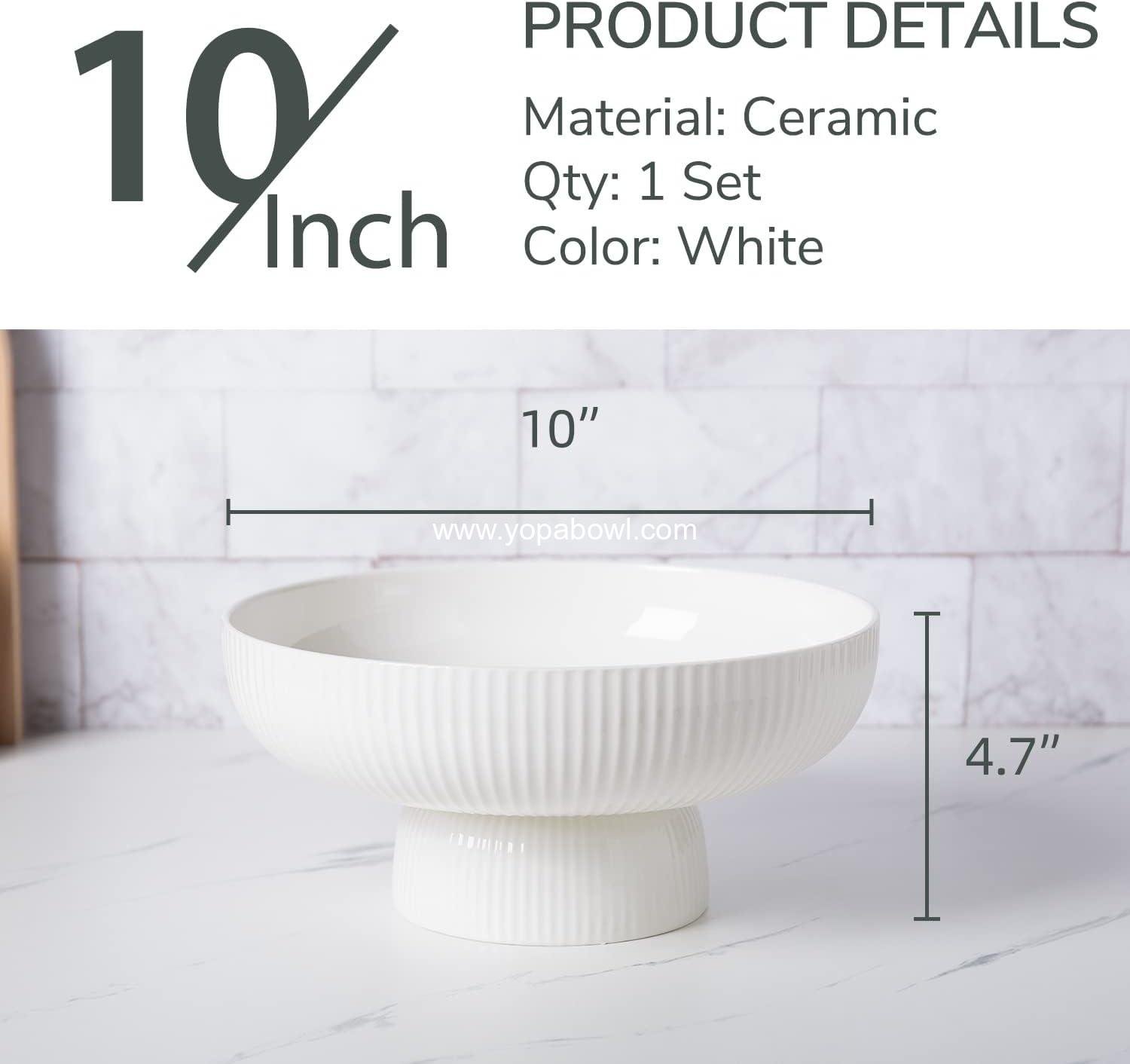 Wholesale Ceramic Fruit Bowl with Draining Holes, 10