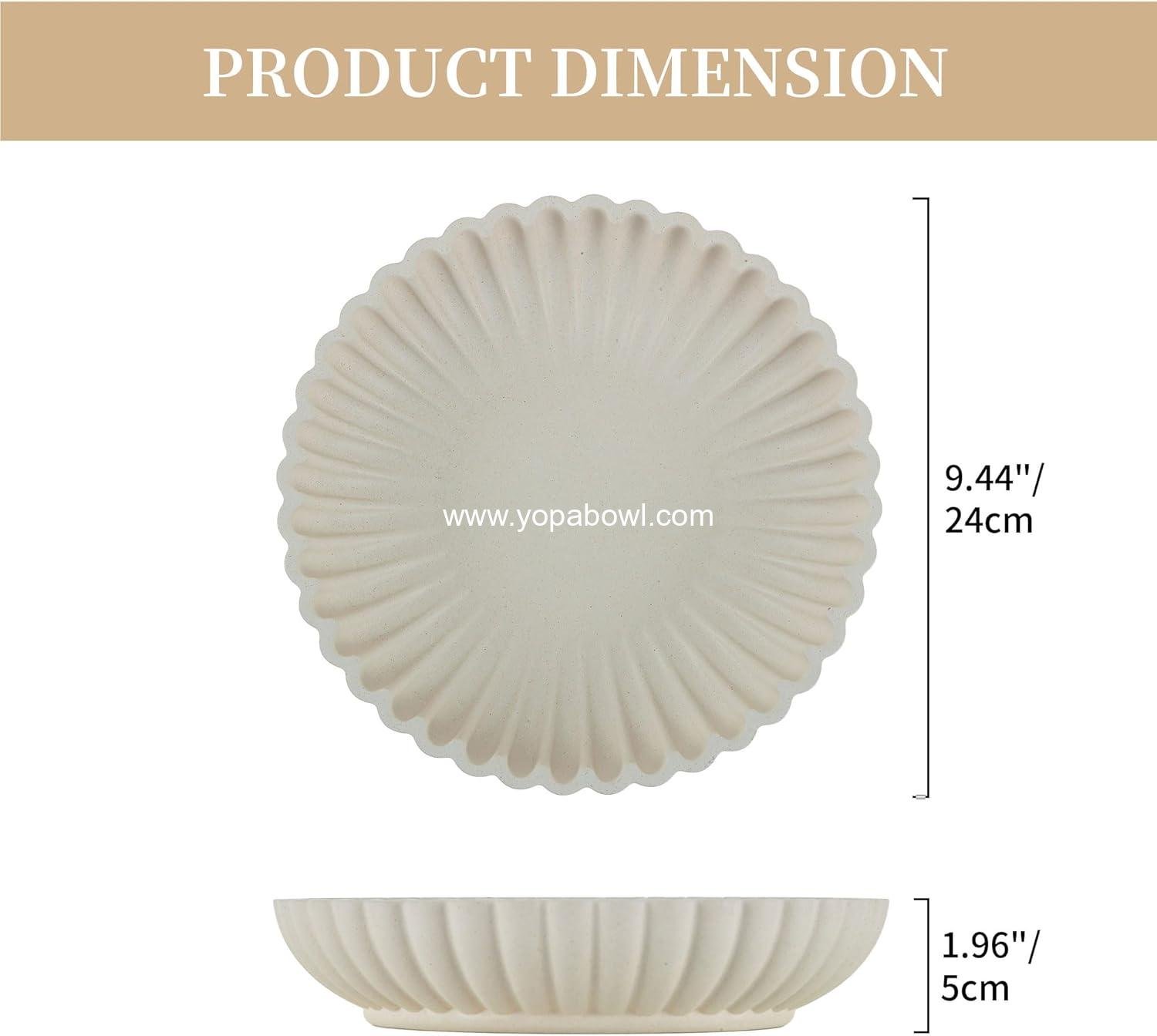 Wholesale Decorative Centerpiece Bowl: Large Scalloped Fruit Bowl for Home Dining Kitchen Counter, Ruffle Key Tray for Living Entryway Coffee Table, Factory