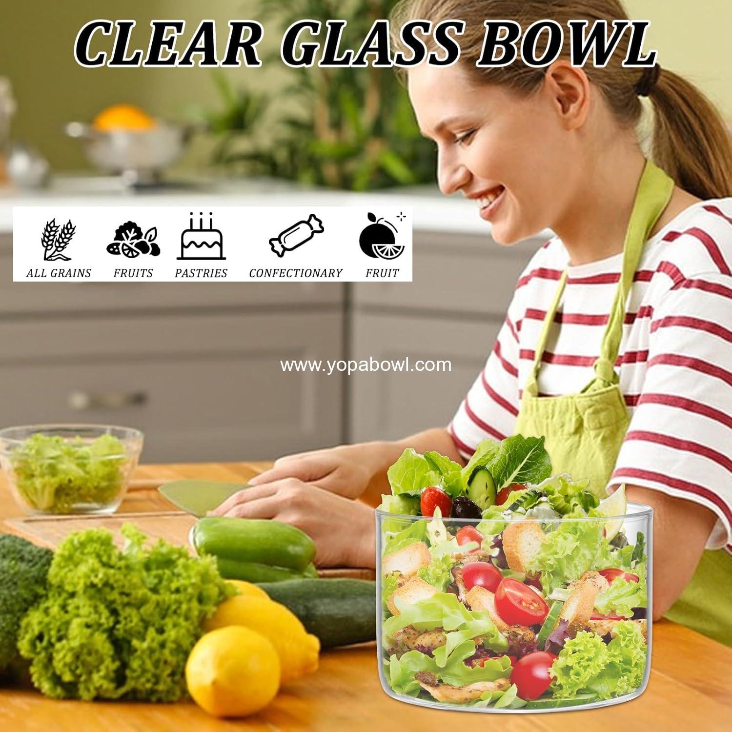 Wholesale 2PCS Premium Glass Trifle Bowl with Lid - Ideal for Desserts, Ice Cream, Fruit, Salads, and Food Storage, 5.5 x 3.5 Inch Clear Round Container with Airtight Lid, Microwave Safe - Factory