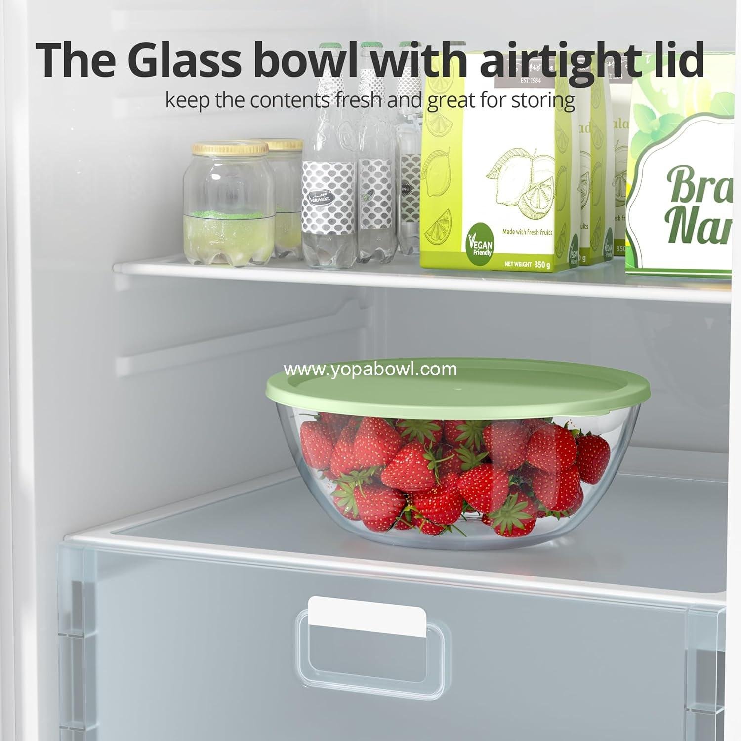 Wholesale Extra Large Clear Glass Mixing Bowls for Kitchen Salad and Bread Storage (4.7 Qt) - Factory