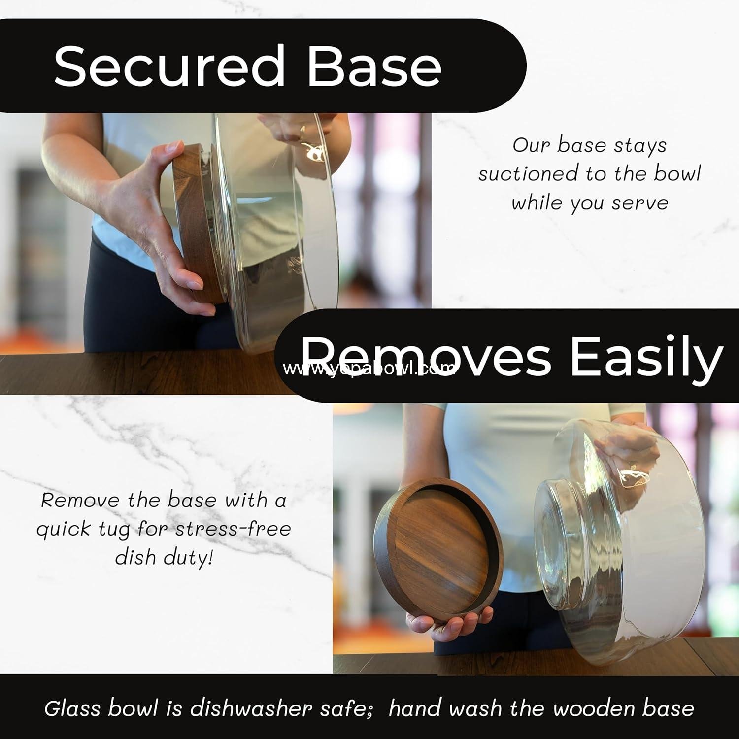 Wholesale Large Glass Salad Bowl Set with Acacia Wood Base & Servers – Elegant Modern Serveware for Salads, Pasta, Fruit & Snacks – Easy-Clean Solution for Hosting & Housewarming Gifts - Factory Wholesale Large Glass Salad Bowl Set with Acacia Wood Base & Servers – Elegant Modern Serveware for Salads, Pasta, Fruit & Snacks – Easy-Clean Solution for Hosting & Housewarming Gifts - Factory