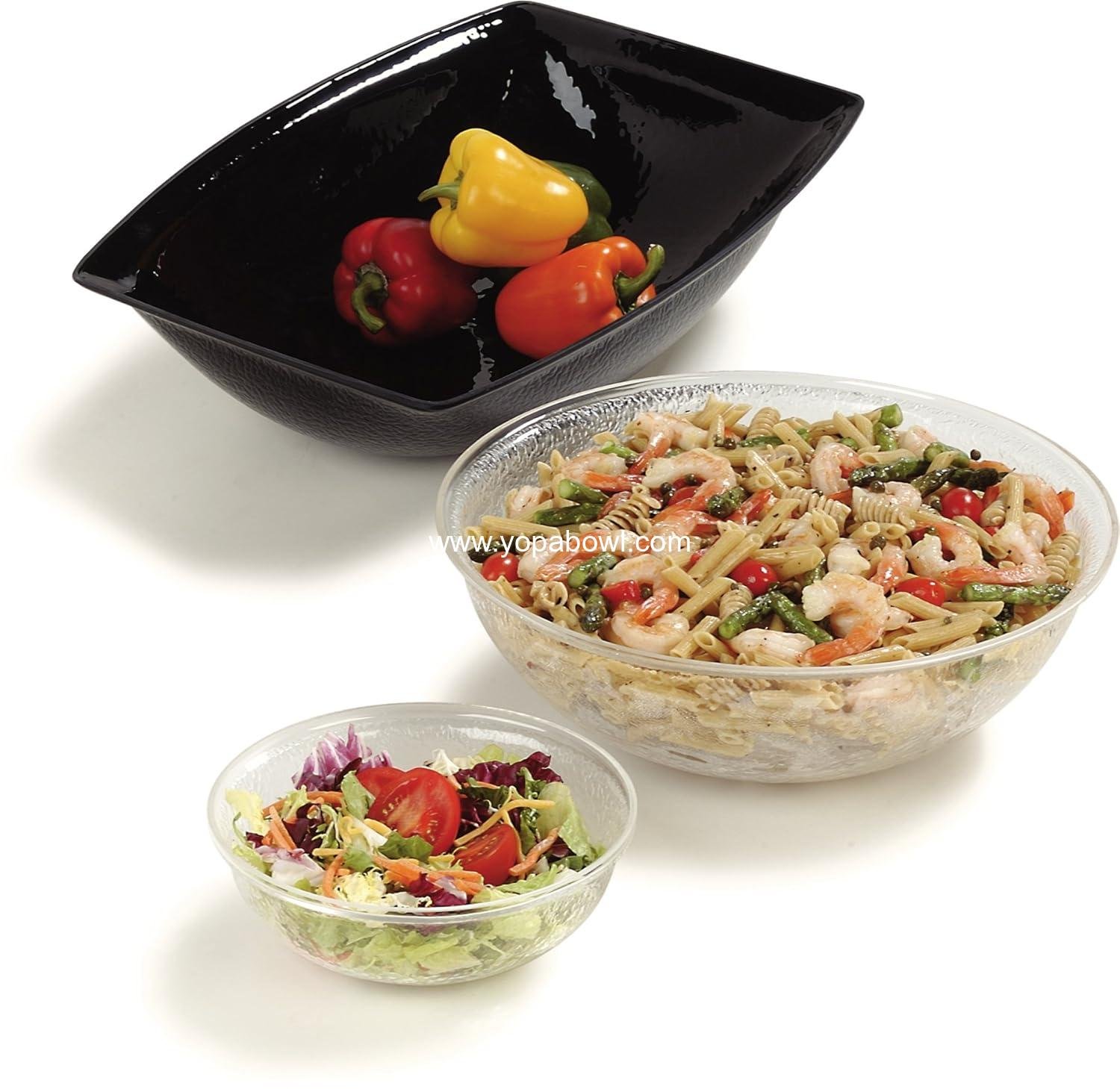 Wholesale BPA-Free Round Pebbled Fruit Serving Bowl, 1.4 Quart, Clear - Factory Wholesale BPA-Free Round Pebbled Fruit Serving Bowl, 1.4 Quart, Clear - Factory