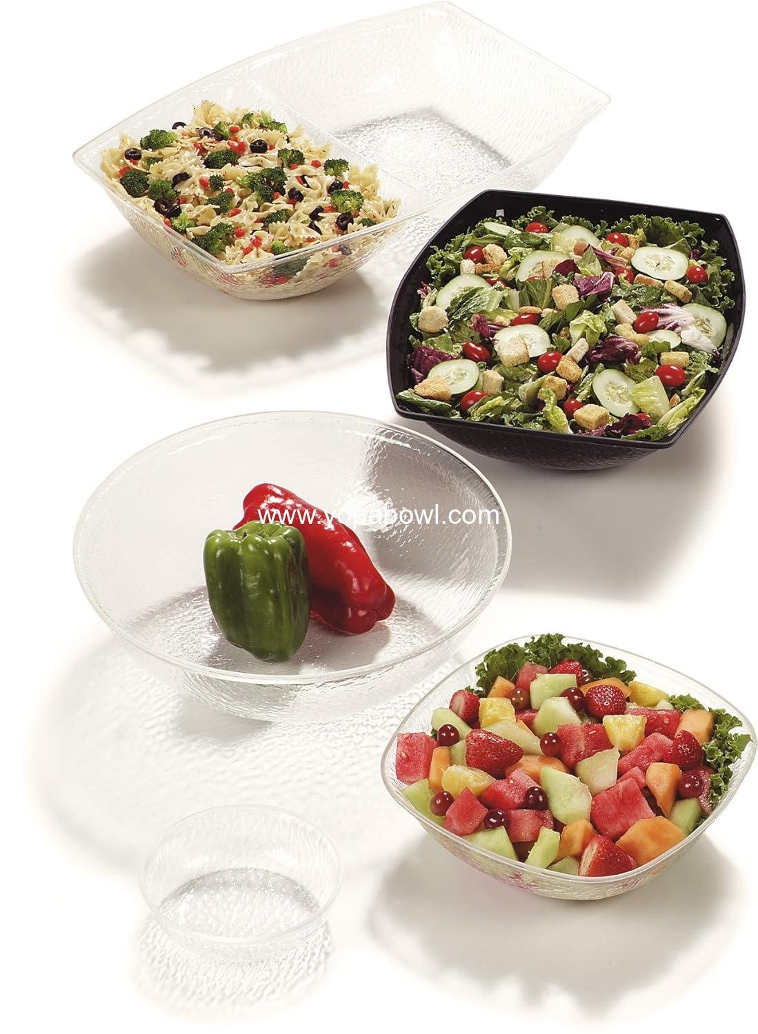 Wholesale BPA-Free Round Pebbled Fruit Serving Bowl, 1.4 Quart, Clear - Factory Wholesale BPA-Free Round Pebbled Fruit Serving Bowl, 1.4 Quart, Clear - Factory