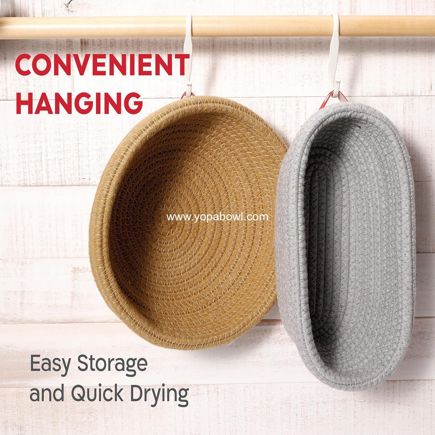 Wholesale Cotton Rope Banneton Bread Proofing Basket Set - Oval & Round Baskets with Liners & Covers for Artisan and Sourdough Bread Baking Factory Wholesale Cotton Rope Banneton Bread Proofing Basket Set - Oval & Round Baskets with Liners & Covers for Artisan and Sourdough Bread Baking Factory