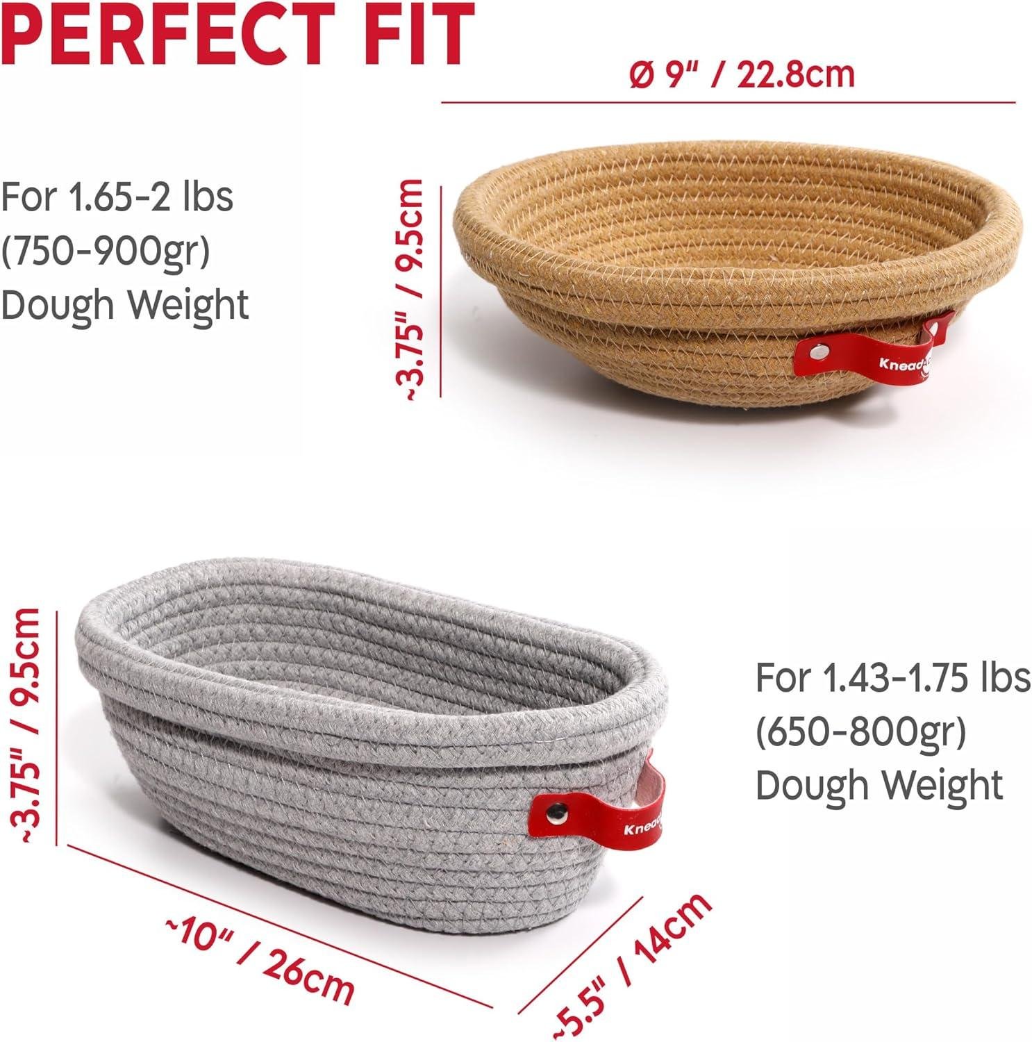 Wholesale Cotton Rope Banneton Bread Proofing Basket Set - Oval & Round Baskets with Liners & Covers for Artisan and Sourdough Bread Baking Factory Wholesale Cotton Rope Banneton Bread Proofing Basket Set - Oval & Round Baskets with Liners & Covers for Artisan and Sourdough Bread Baking Factory