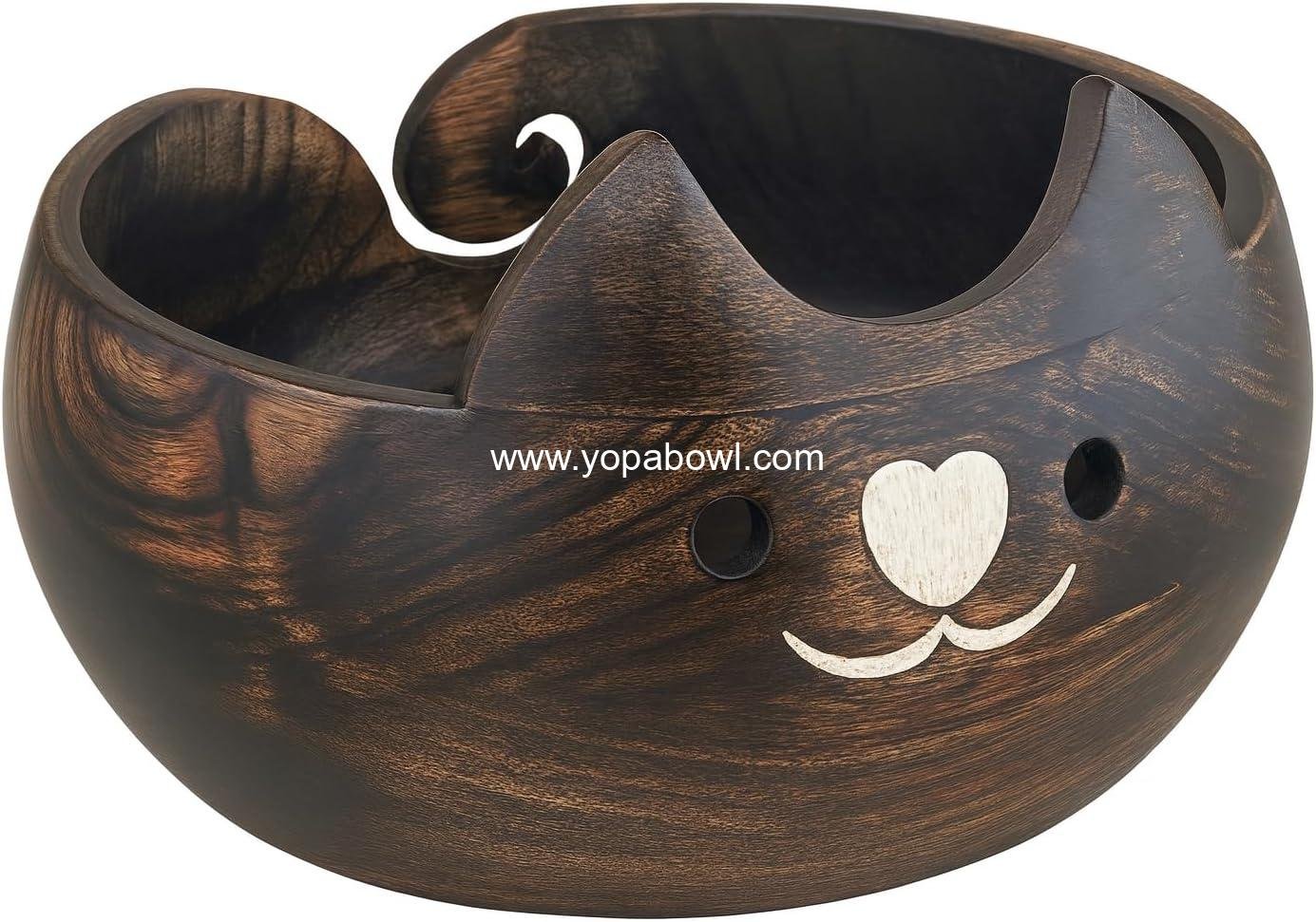 Wholesale Large Crochet Yarn Holder - Christmas Gifts for Women, Cat Yarn Bowl, Handmade Knitting Accessories Organizer, 7 x 3 Inches - Factory Wholesale Large Crochet Yarn Holder - Christmas Gifts for Women, Cat Yarn Bowl, Handmade Knitting Accessories Organizer, 7 x 3 Inches - Factory