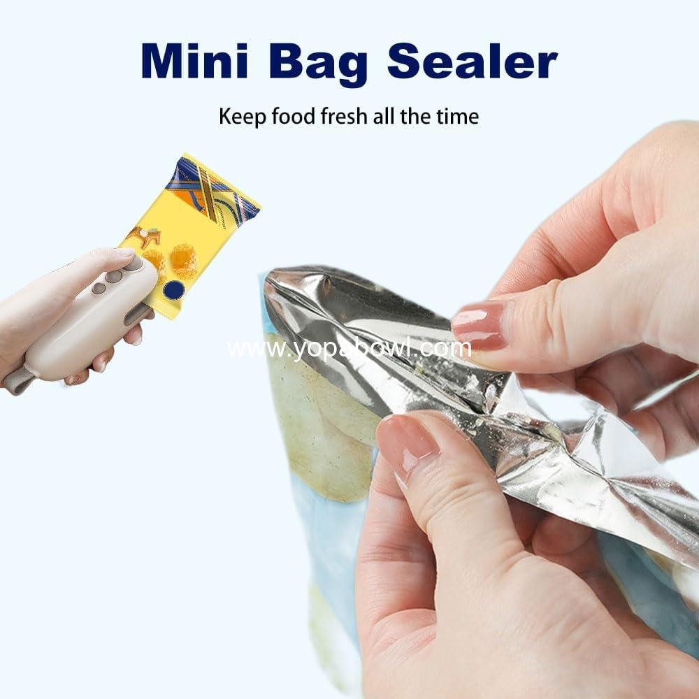 Wholesale Portable Mini Bag Sealer, 2025 Upgrade Handheld Vacuum Food Sealer for Plastic and Snack Bags, Rechargeable for Travelers (White) Factory Wholesale Portable Mini Bag Sealer, 2025 Upgrade Handheld Vacuum Food Sealer for Plastic and Snack Bags, Rechargeable for Travelers (White) Factory