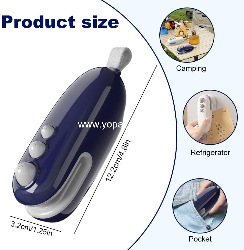 Wholesale Portable Mini Bag Sealer, 2025 Upgrade Handheld Vacuum Food Sealer for Plastic and Snack Bags, Rechargeable for Travelers (White) Factory Wholesale Portable Mini Bag Sealer, 2025 Upgrade Handheld Vacuum Food Sealer for Plastic and Snack Bags, Rechargeable for Travelers (White) Factory