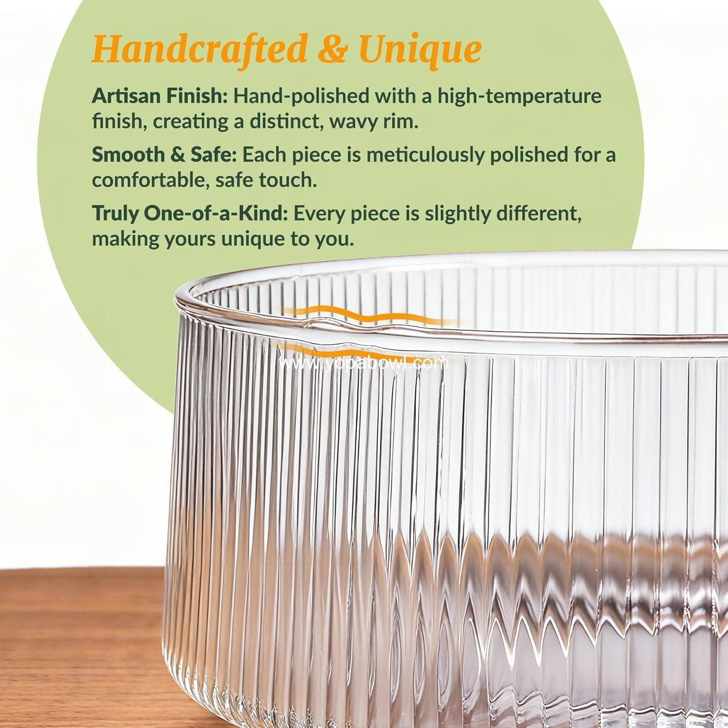 Wholesale Extra Large Glass Salad Bowl with Natural Acacia Wood Base & Wooden Serving Utensils – Oversized Multipurpose Bowl for Family Dinners, Parties, and Gatherings (Separate-Piece Design) Factory Wholesale Extra Large Glass Salad Bowl with Natural Acacia Wood Base & Wooden Serving Utensils – Oversized Multipurpose Bowl for Family Dinners, Parties, and Gatherings (Separate-Piece Design) Factory