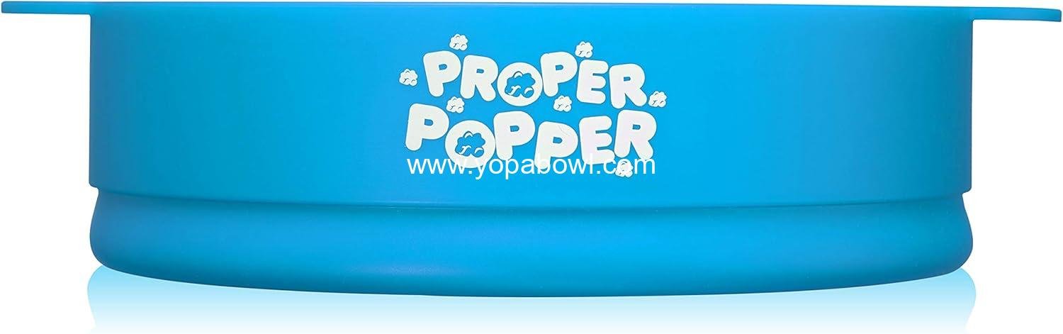 Wholesale Silicone Microwave Popcorn Maker - Collapsible BPA Free Bowl, Dishwasher Safe, 16-Cup Capacity - Turquoise Factory