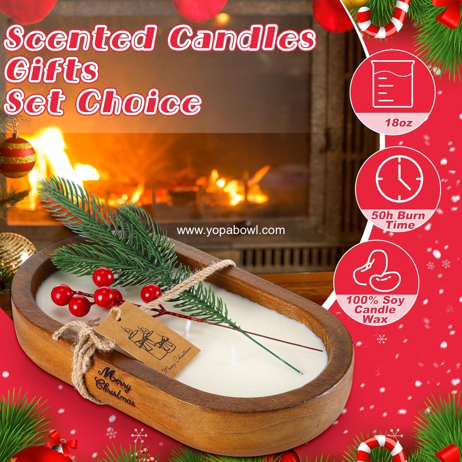 Wholesale 2 Pack Dough Bowl Christmas Candle 9.4 x 5.7 x 1.8 Inch Scented 3 Wick Decorative Candles for Home Decor Farmhouse Gift for Christmas Factory Wholesale 2 Pack Dough Bowl Christmas Candle 9.4 x 5.7 x 1.8 Inch Scented 3 Wick Decorative Candles for Home Decor Farmhouse Gift for Christmas Factory