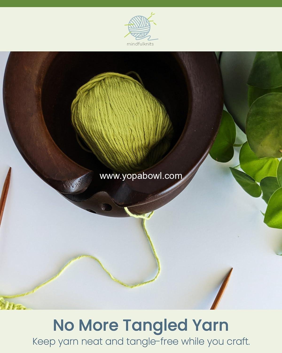 Wholesale Extra Large Acacia Wood Yarn Bowl with Holes for Knitting and Crochet Supplies - Relaxation and Stress Relief Manufacturer Wholesale Extra Large Acacia Wood Yarn Bowl with Holes for Knitting and Crochet Supplies - Relaxation and Stress Relief Manufacturer