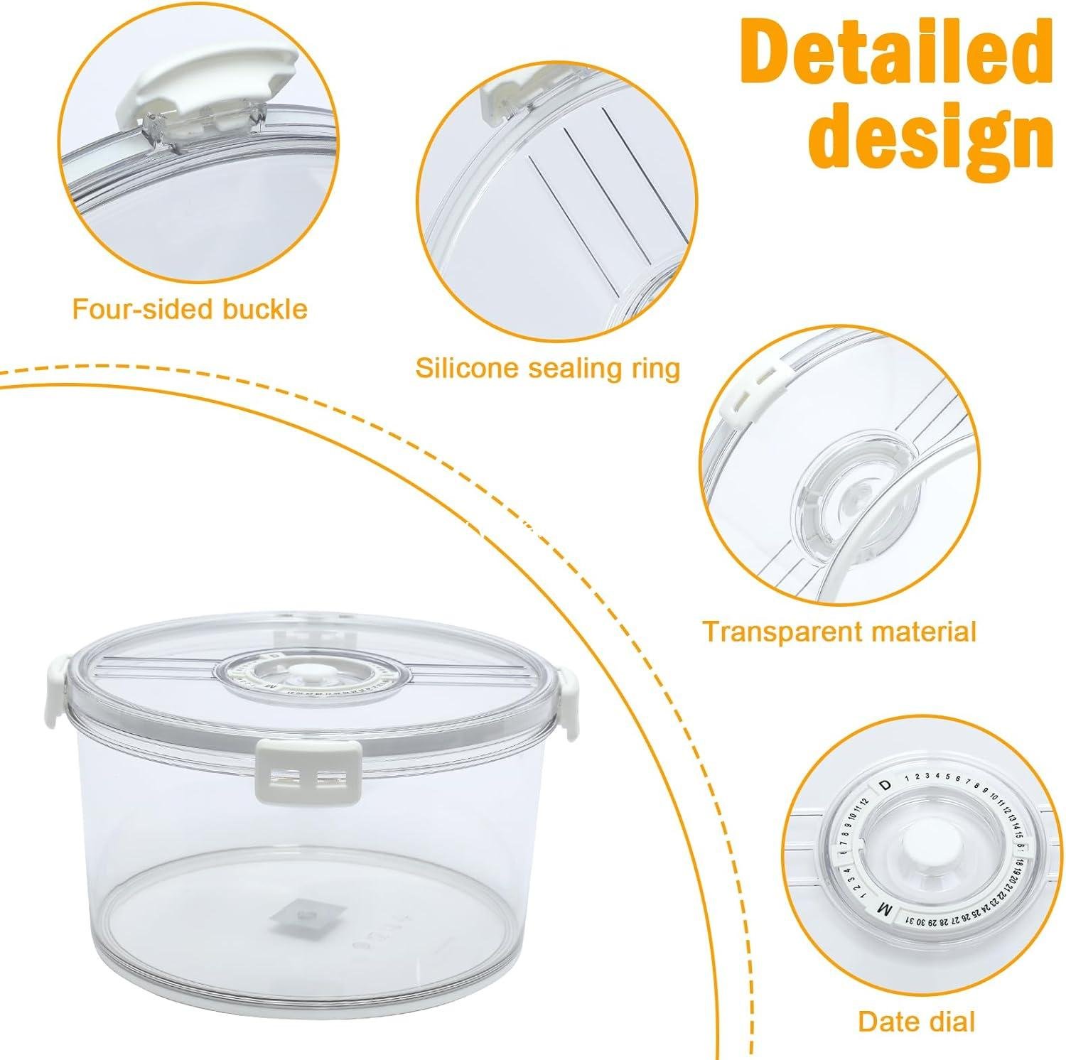 Wholesale Large Trifle Bowl with Sealed Lid - 8.9 Inch Clear Salad Bowl with Snap Fasteners for Ice Cream, Cake, Cupcake, Salad, Fruit, Dessert - Factory