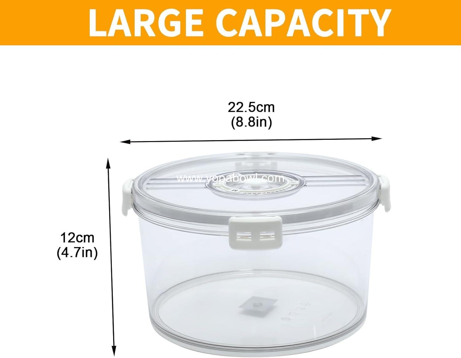 Wholesale Large Trifle Bowl with Sealed Lid - 8.9 Inch Clear Salad Bowl with Snap Fasteners for Ice Cream, Cake, Cupcake, Salad, Fruit, Dessert - Factory