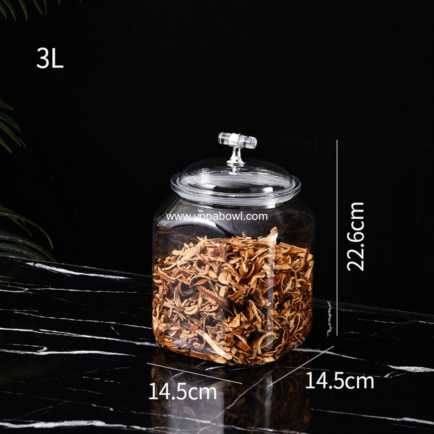 Wholesale 101oz Plastic Food Storage Jar with Airtight Seal Lid, Square Container for Cookies, Candy, Pasta, Dry Goods, 3L for Pantry Organization Factory