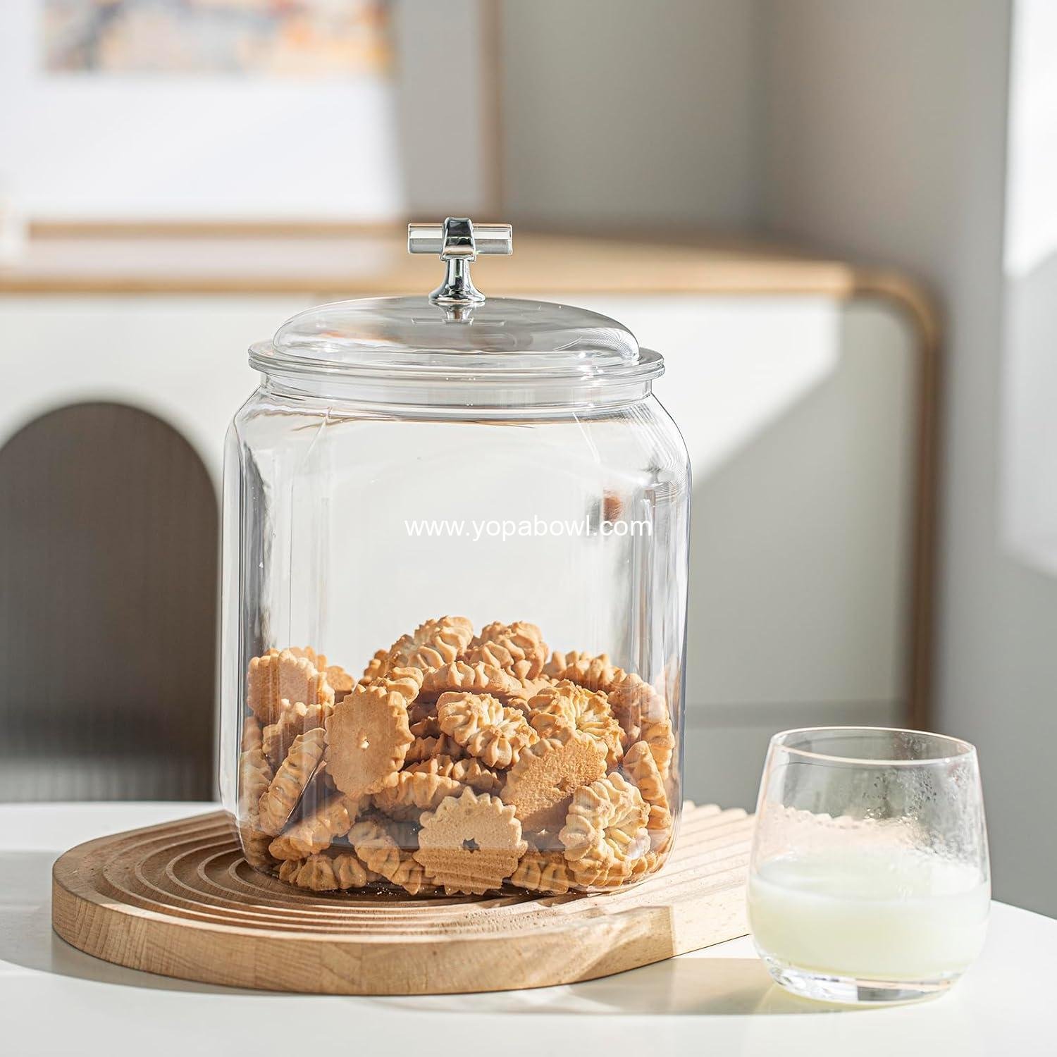 Wholesale 101oz Plastic Food Storage Jar with Airtight Seal Lid, Square Container for Cookies, Candy, Pasta, Dry Goods, 3L for Pantry Organization Factory