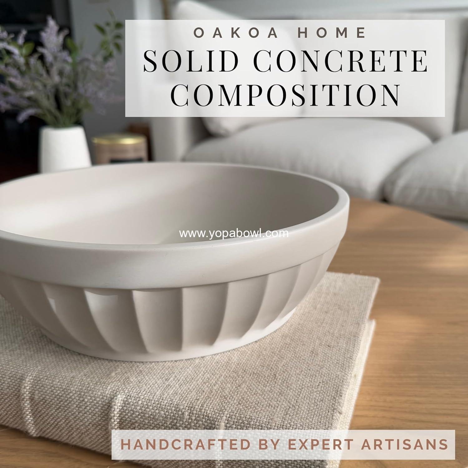 OEM Large Decorative Fruit Bowl for Kitchen Counter - Concrete Bowl for Entryway Table - Modern Centerpiece for Home Decor - Wholesale Factory OEM Large Decorative Fruit Bowl for Kitchen Counter - Concrete Bowl for Entryway Table - Modern Centerpiece for Home Decor - Wholesale Factory