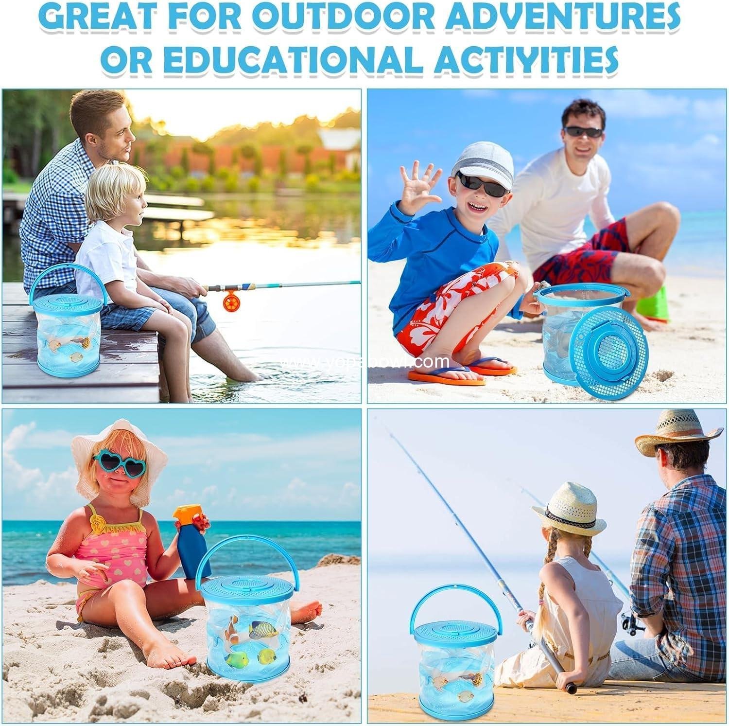 Wholesale Foldable Small Aquarium Plastic Fish Tank - Portable Clear Fish Bowl for Ocean Adventures and Beach Activities, Manufacturer