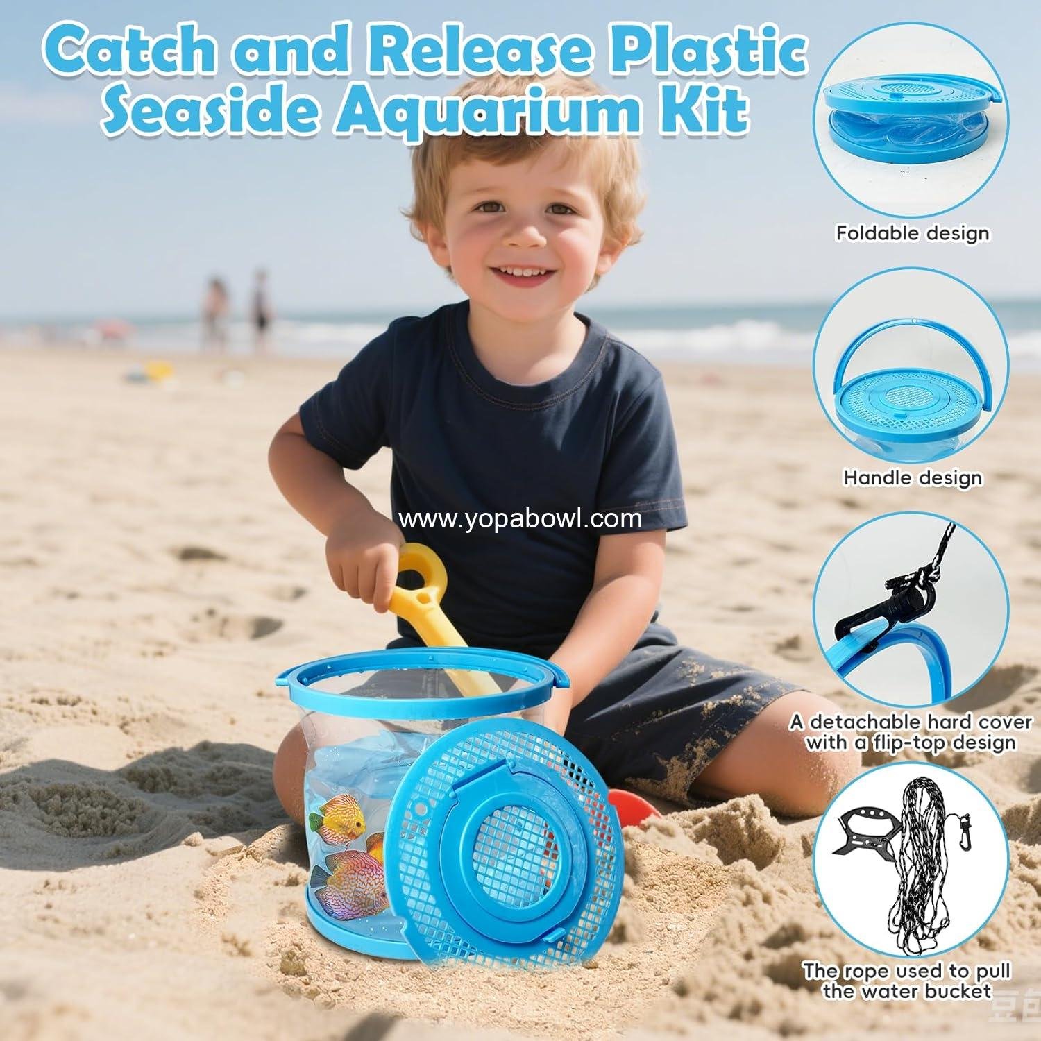 Wholesale Foldable Small Aquarium Plastic Fish Tank - Portable Clear Fish Bowl for Ocean Adventures and Beach Activities, Manufacturer