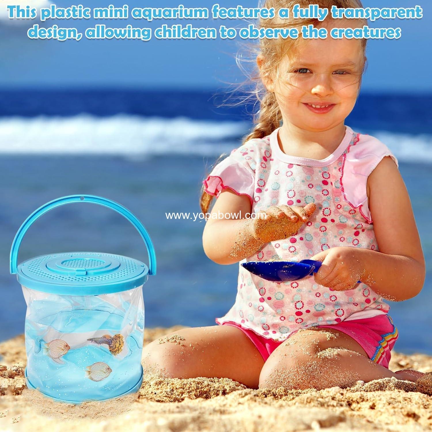 Wholesale Foldable Small Aquarium Plastic Fish Tank - Portable Clear Fish Bowl for Ocean Adventures and Beach Activities, Manufacturer