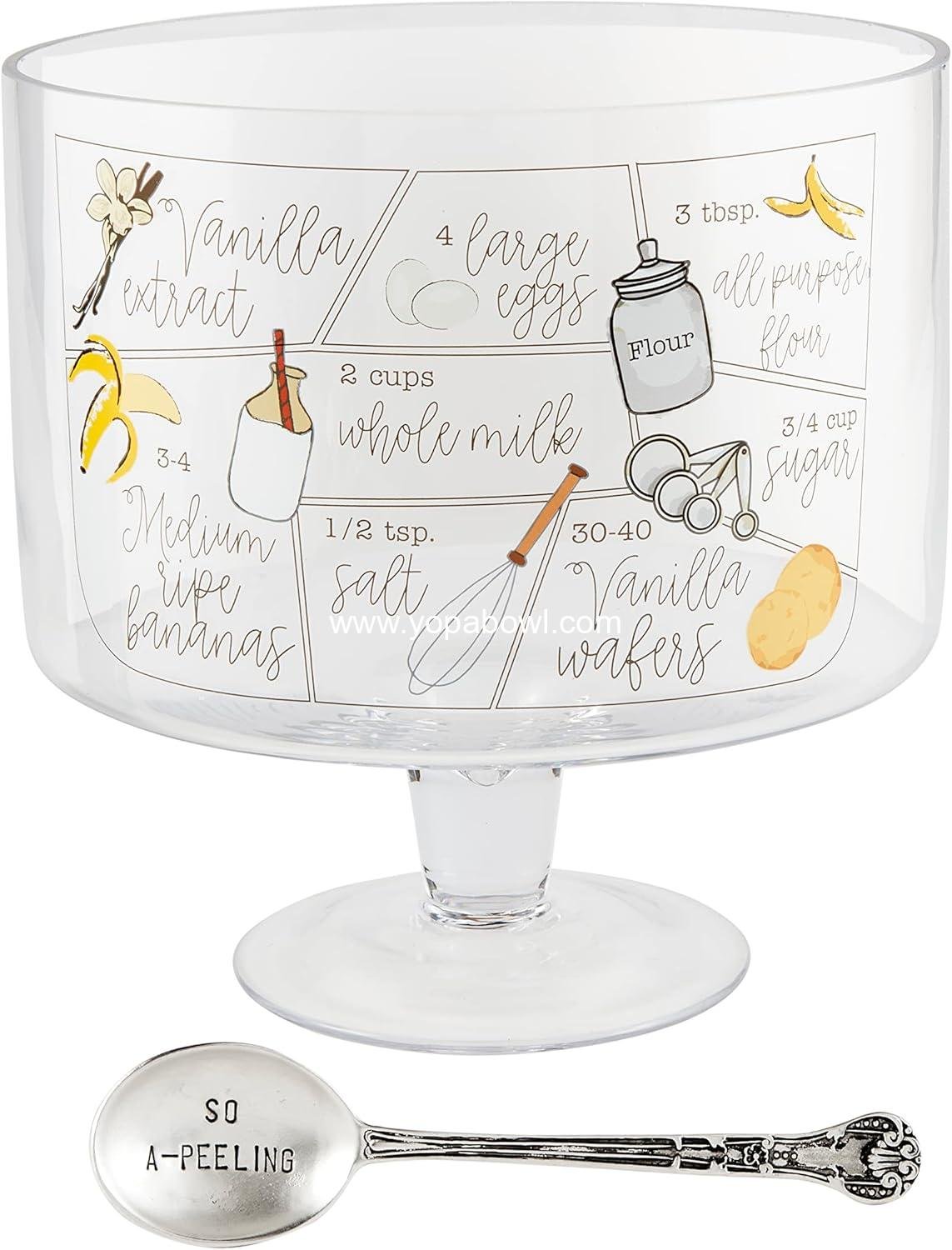 OEM Banana Pudding Recipe Bowl Set 7.75