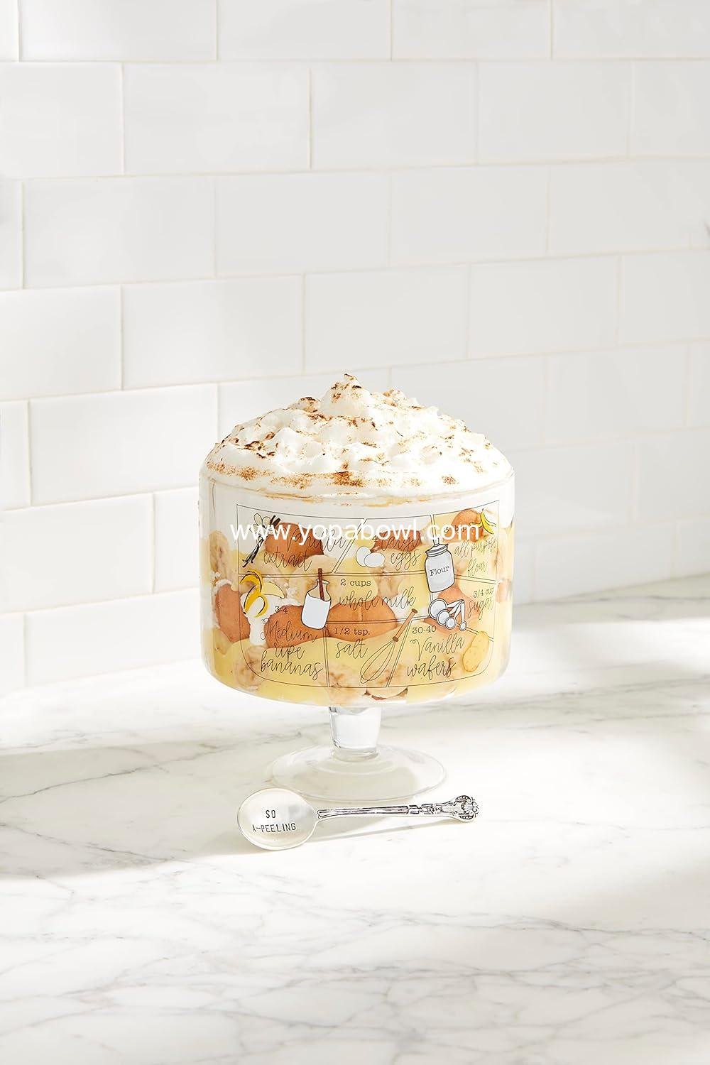 OEM Banana Pudding Recipe Bowl Set 7.75