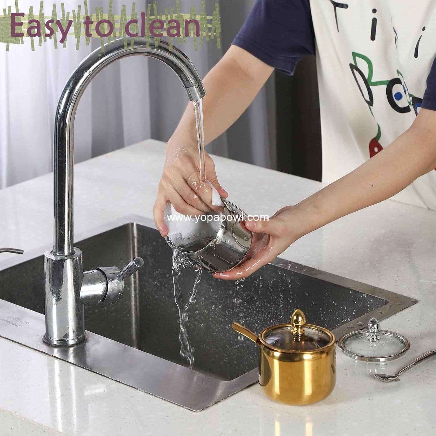 Wholesale 10oz Sugar Bowl with Lid and Spoon - Silver Sugar Container for Coffee Bar and Kitchen Accessories - Perfect for Sugar, Salt, and Coffee Bean Use - Factory