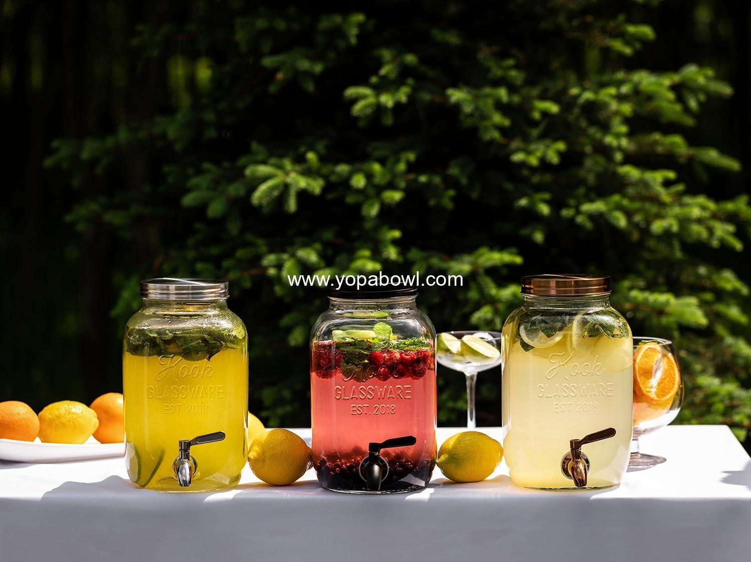 Wholesale Clear Mason Jar Drink Dispenser with Leak-Proof Stainless Steel Spigot, 1 Gallon Beverage Storage for Water, Iced Tea, Sangria, Lemonade, Silver, OEM Factory Wholesale Clear Mason Jar Drink Dispenser with Leak-Proof Stainless Steel Spigot, 1 Gallon Beverage Storage for Water, Iced Tea, Sangria, Lemonade, Silver, OEM Factory