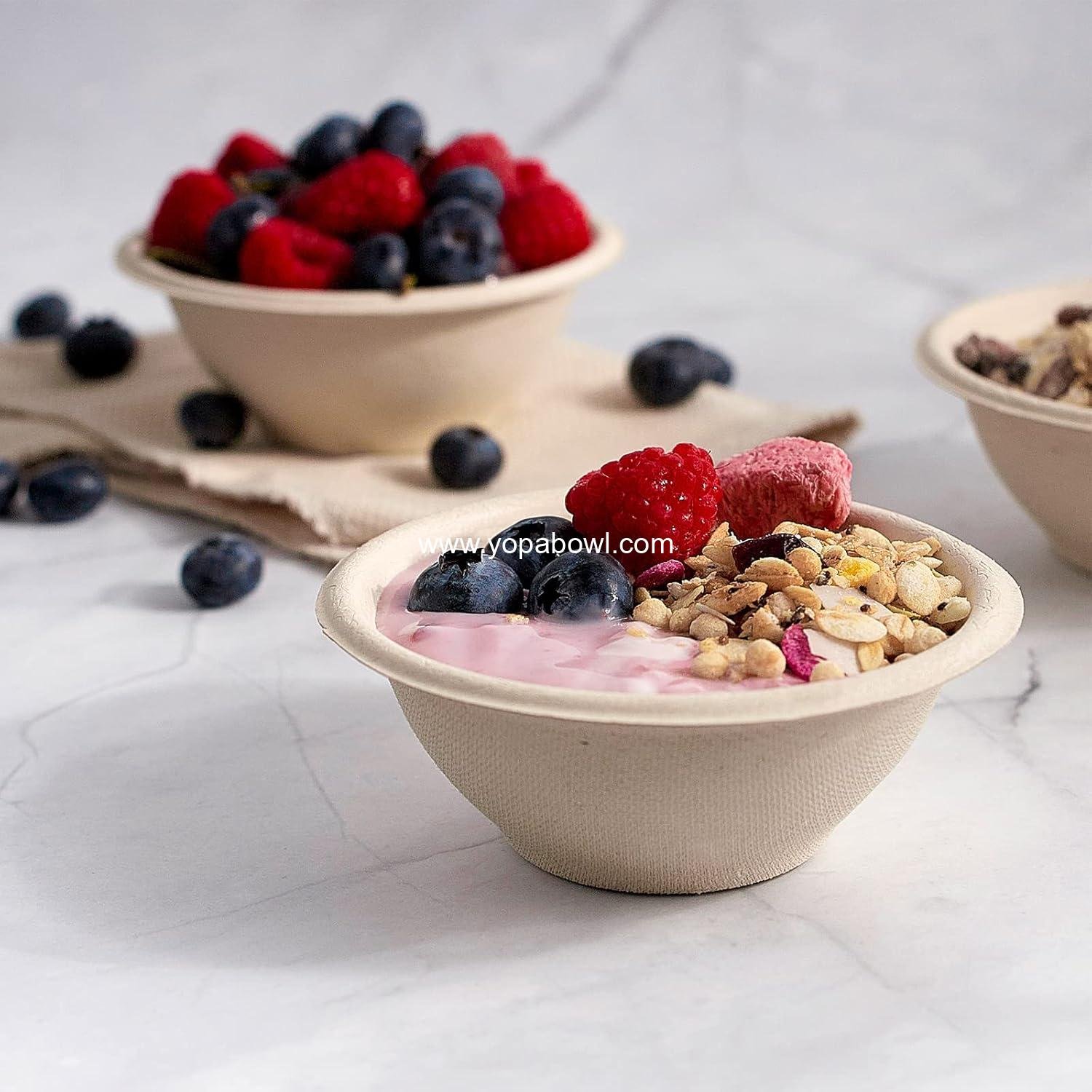 Wholesale 150 Pack 8 oz Compostable Paper Bowls - Biodegradable Bowls for Ice Cream, Desserts, Salads, Pet Food - Factory Wholesale 150 Pack 8 oz Compostable Paper Bowls - Biodegradable Bowls for Ice Cream, Desserts, Salads, Pet Food - Factory