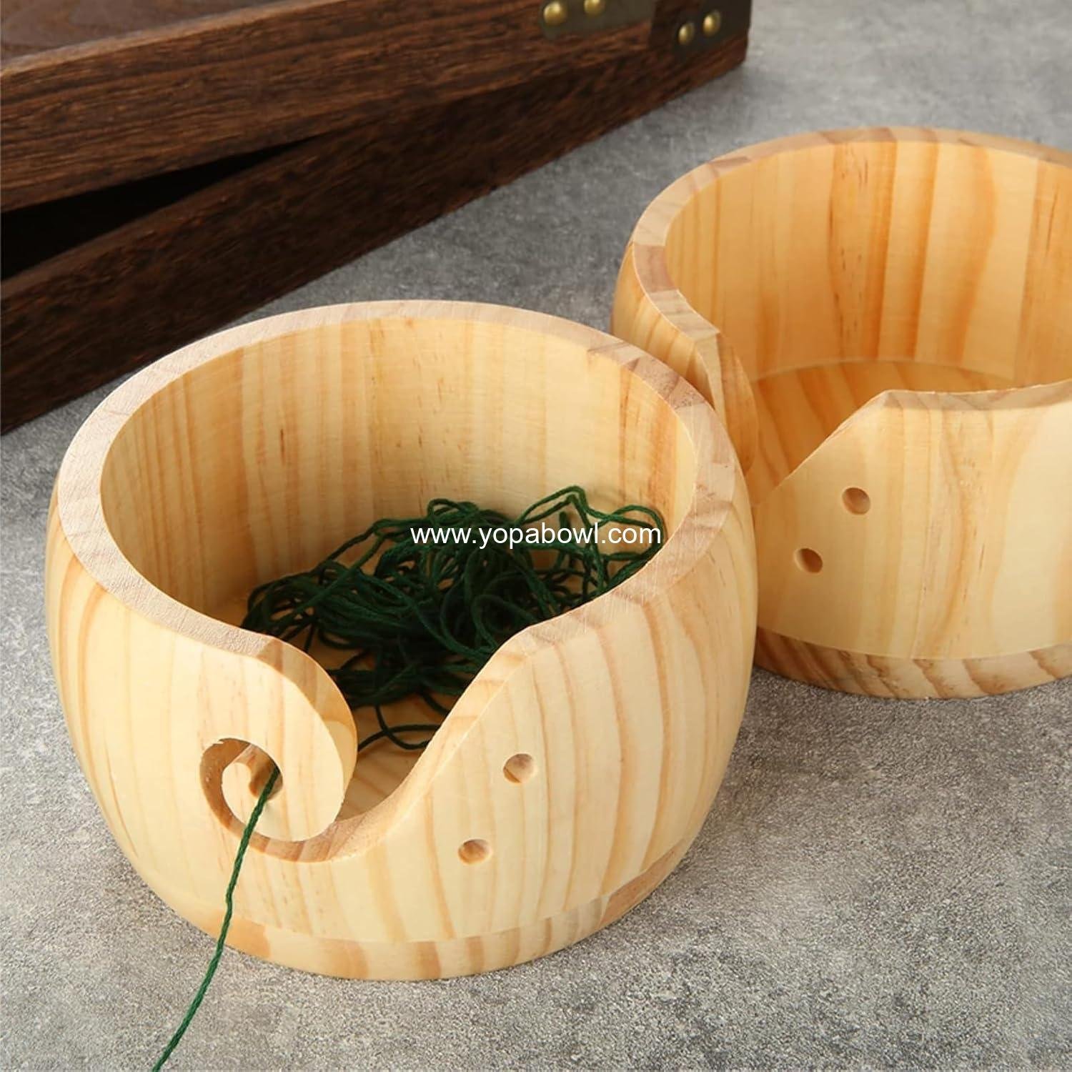 Wholesale Wood Yarn Bowl - Knitting and Crocheting Accessories, Craft Gift for Moms (Wood Color) - Manufacturer Wholesale Wood Yarn Bowl - Knitting and Crocheting Accessories, Craft Gift for Moms (Wood Color) - Manufacturer