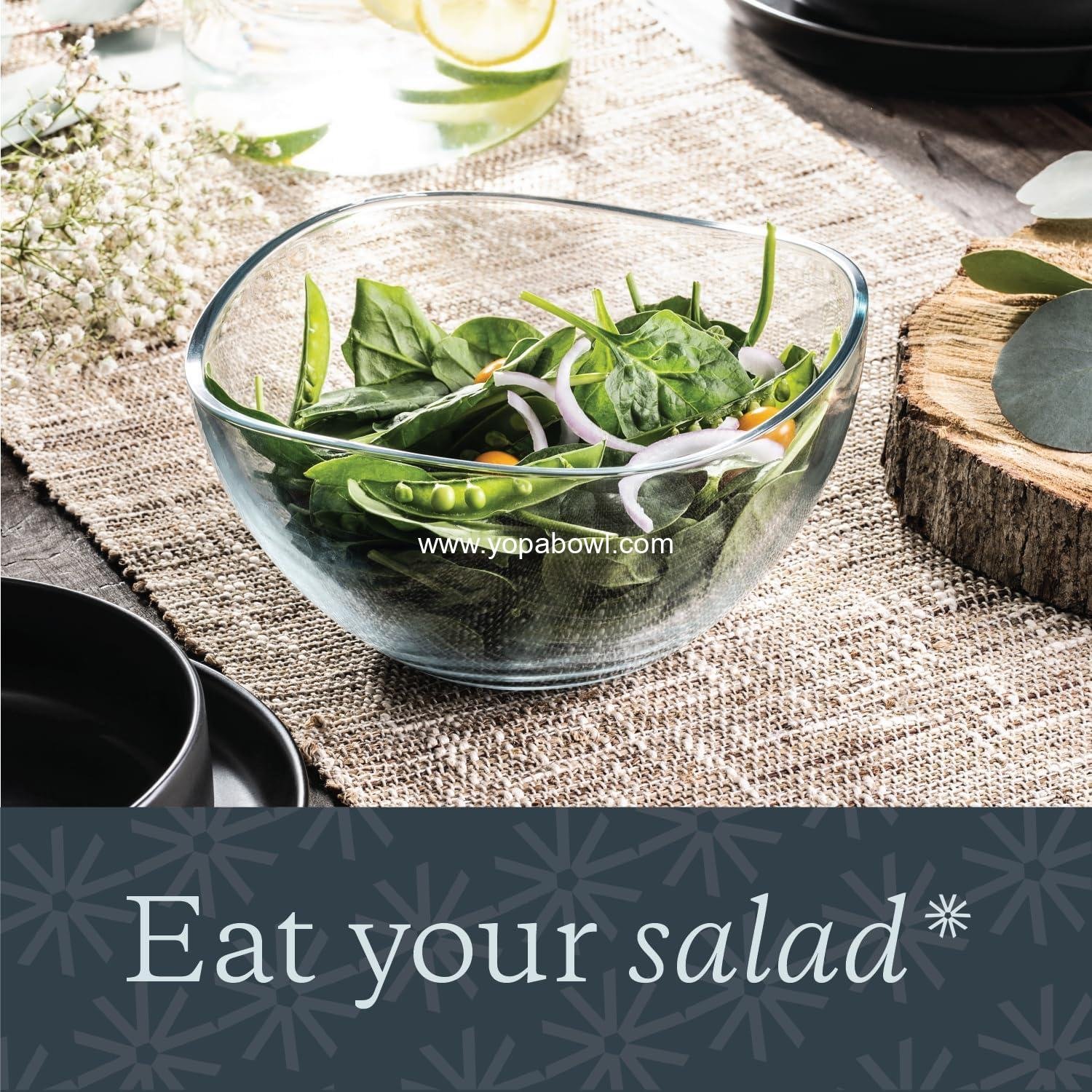 Wholesale Beautiful Wavy Design Serving Bowl, 63.5 oz Large Salad Bowl for Parties and Everyday Use, Elegant Bowl for Salads, Pasta, Fruit, Microwave and Dishwasher Safe, Factory