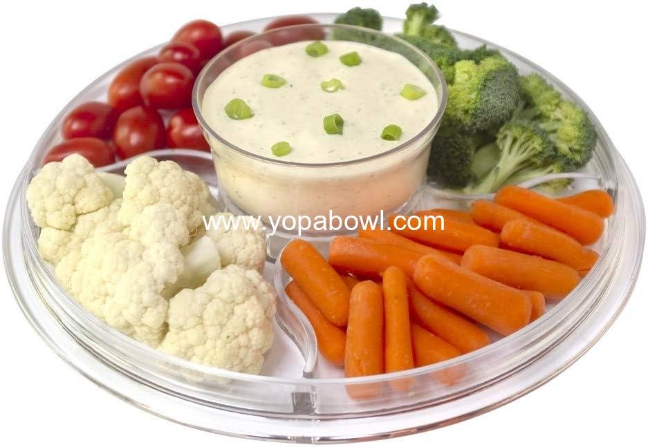 OEM 6-in-1 Cake Stand with Dome Cover, Multi-Purpose Serving Platter, Punch Bowl, and Dessert Tray, BPA Free, Wholesale Factory