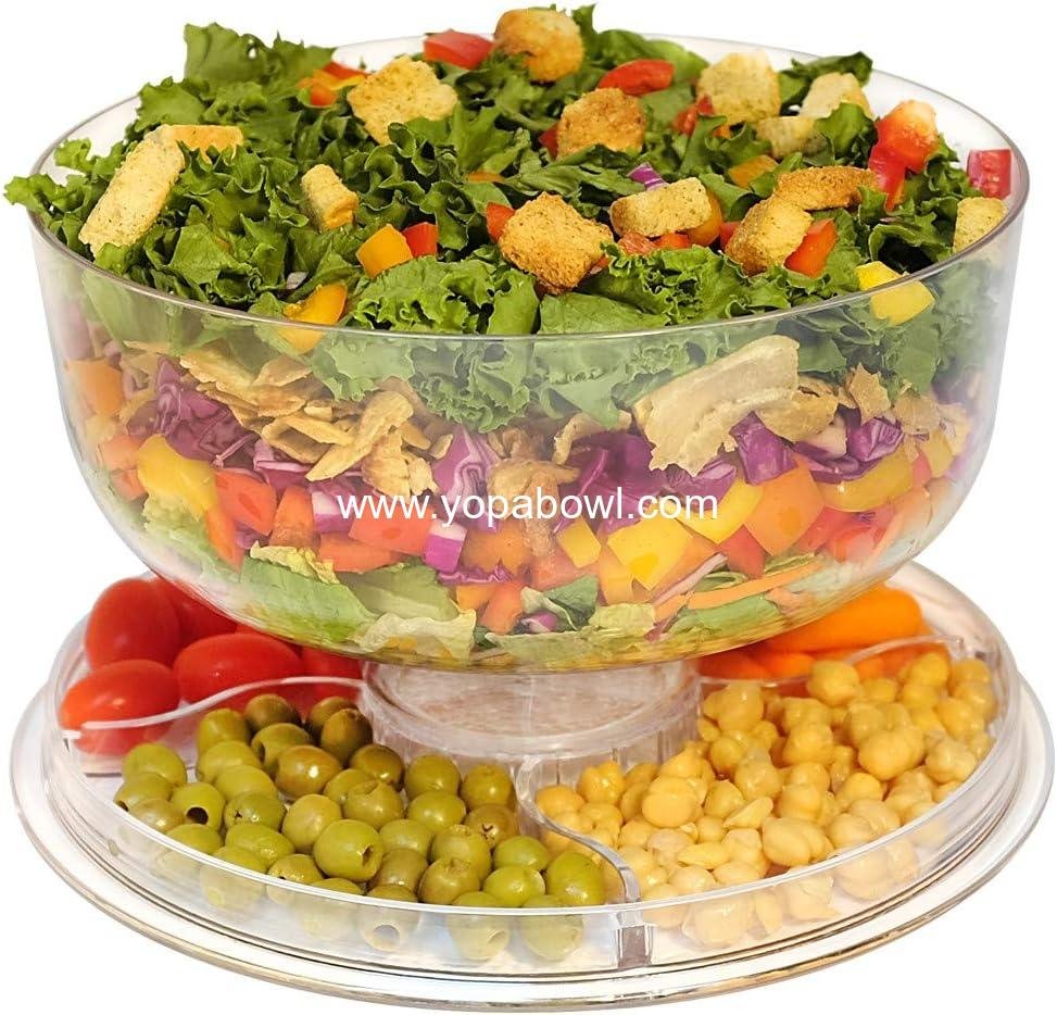 OEM 6-in-1 Cake Stand with Dome Cover, Multi-Purpose Serving Platter, Punch Bowl, and Dessert Tray, BPA Free, Wholesale Factory