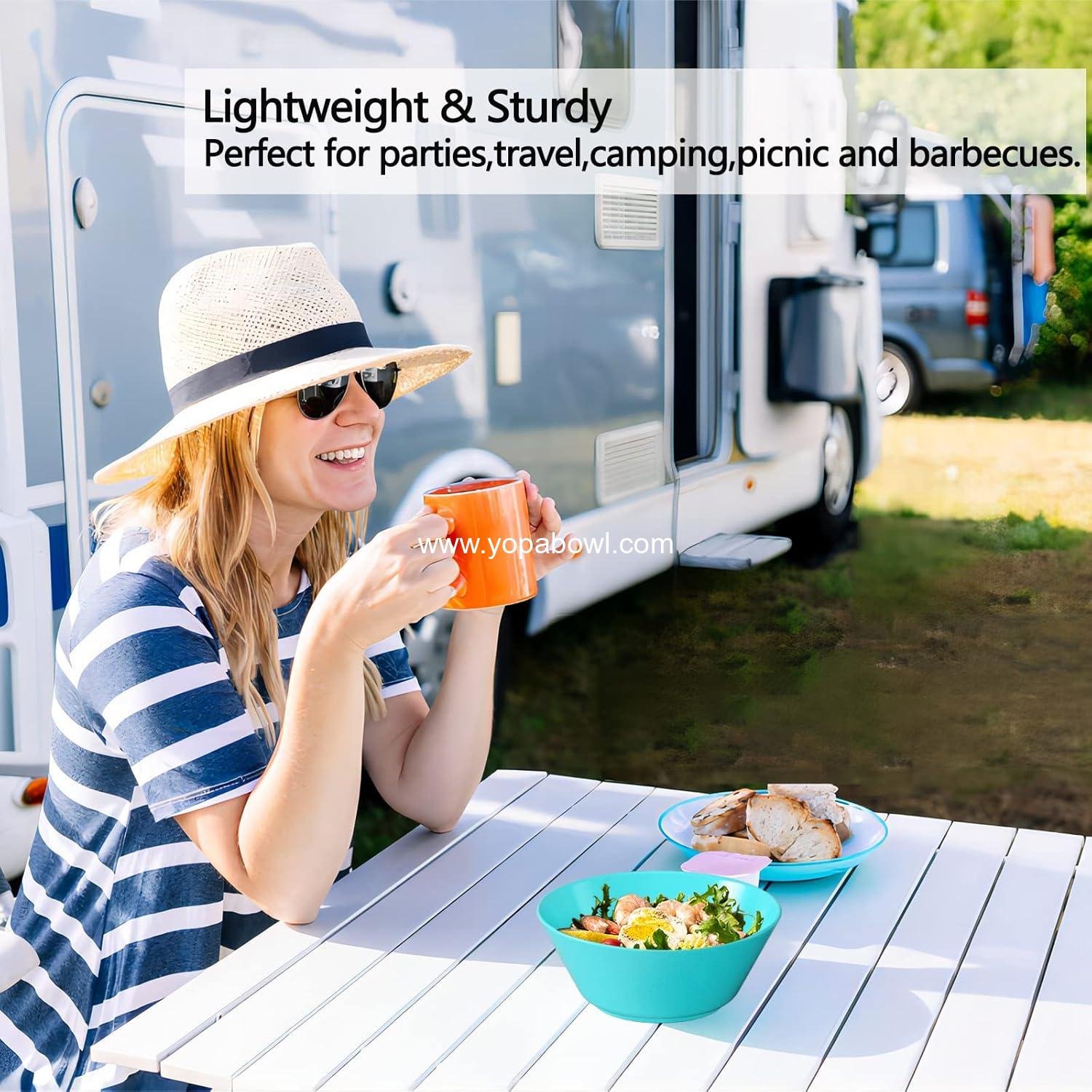 Wholesale 32 Ounce Unbreakable Wheat Straw Fiber Bowls, Lightweight Microwave & Dishwasher Safe BPA-Free Set for Cereal, Salad, Oatmeal, Soup, Snacks - 6 Colors Factory