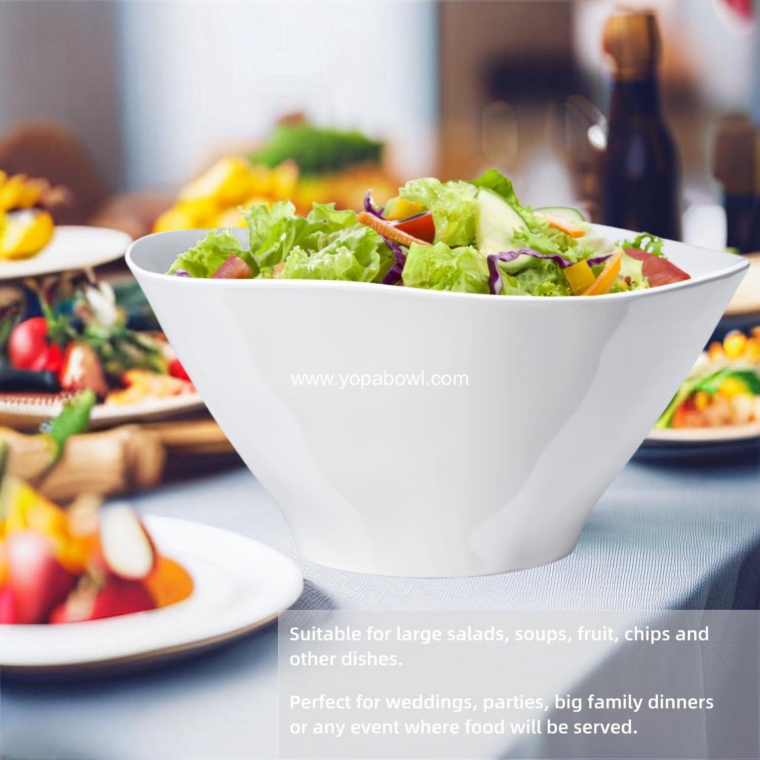 Wholesale 10-inch Unbreakable Plastic Salad Bowls, 114 oz, for Fruits and Entertaining, Microwave & Dishwasher Safe, BPA-free, Set of 2, Factory Wholesale 10-inch Unbreakable Plastic Salad Bowls, 114 oz, for Fruits and Entertaining, Microwave & Dishwasher Safe, BPA-free, Set of 2, Factory