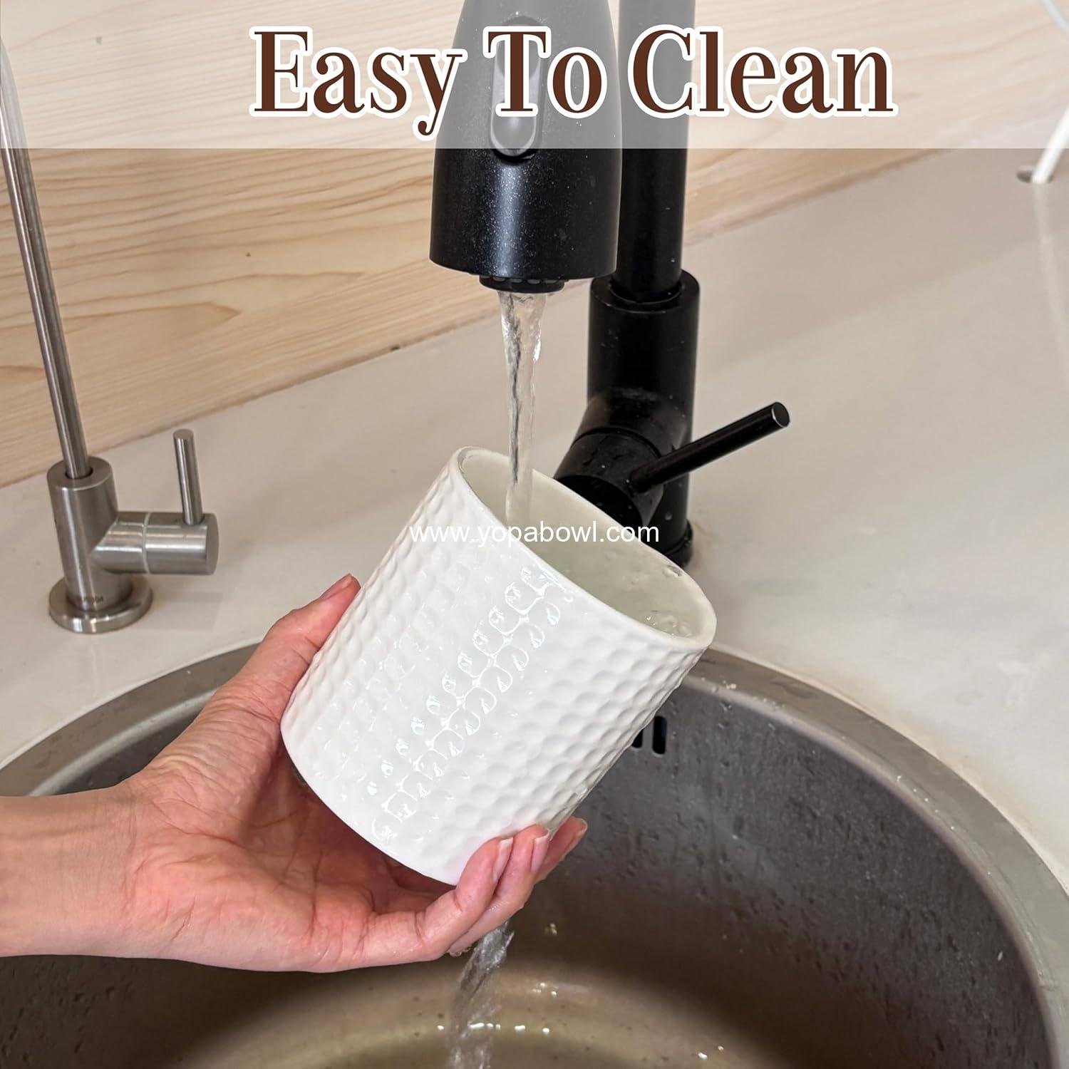 Wholesale Ceramic Sugar Bowl with Lid and Spoon, 16oz Textured Sugar Jar for Sugar Cubes and Salt, Sugar Container for Coffee Bar & Kitchen Counter, 1PC (White) Factory