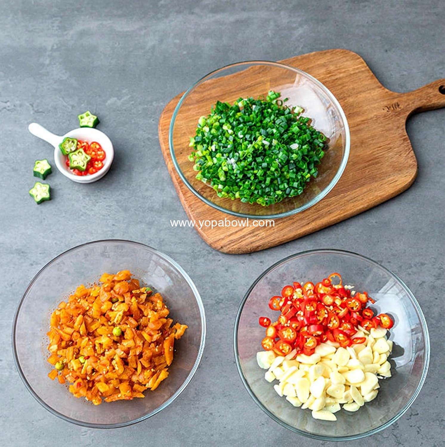 Wholesale Clear Glass Bowls - 15oz Cereal, Pasta, Soup & Dessert Bowls - 7 Inch Set of 2 Factory Wholesale Clear Glass Bowls - 15oz Cereal, Pasta, Soup & Dessert Bowls - 7 Inch Set of 2 Factory