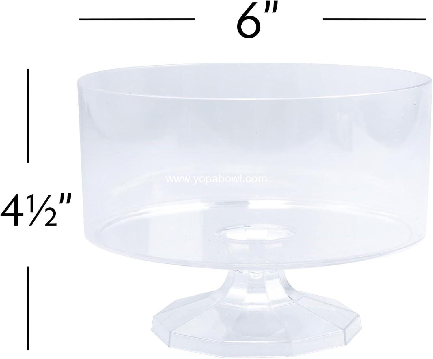 Wholesale Clear Plastic Trifle Pedestal Container 4½