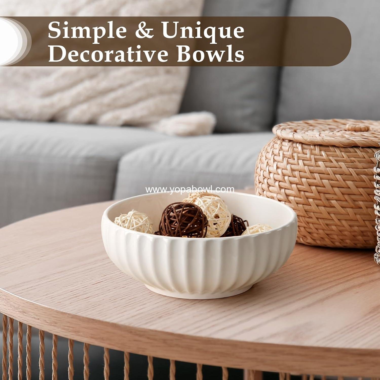 Wholesale 50oz Ceramic Salad Bowls Set, 2 Pack for Entertaining, Cooking, and Baking, Microwavable Factory