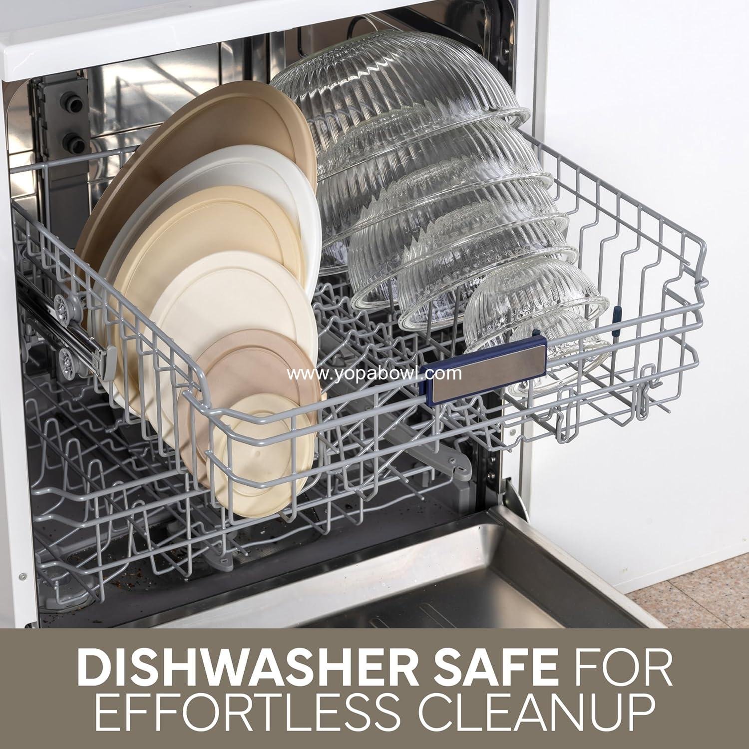 OEM 12-Pc Glass Mixing Bowl Set with Lids – Borosilicate Nesting Bowls for Cooking, Baking, Meal Prep, Fluted Brown Factory