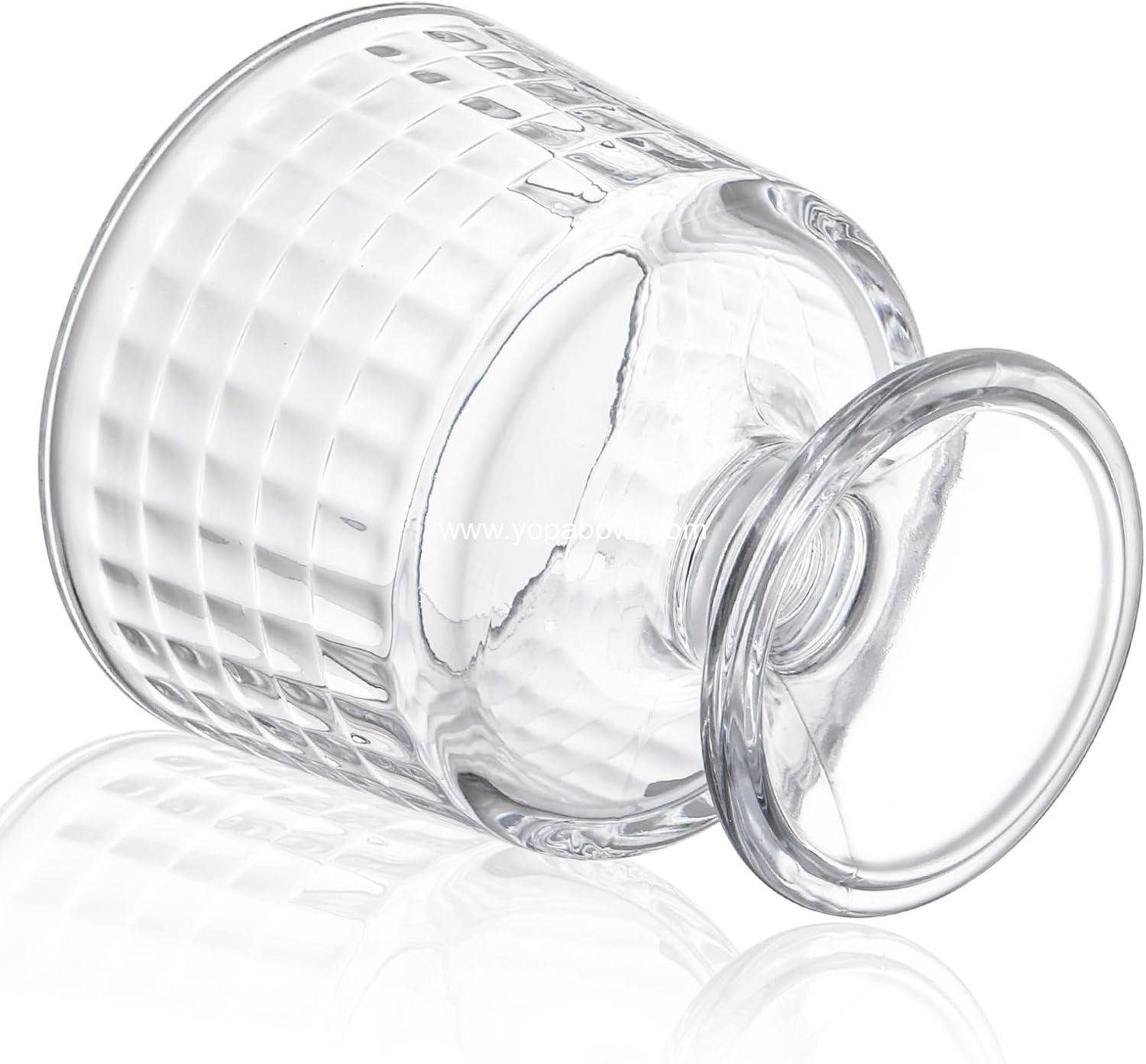 Wholesale 6 Pack 10 Oz Footed Glass Dessert Bowls - Ice Cream Cups, Crystal Trifle and Parfait Cups for Fruits, Pudding, Sundaes, Milkshakes, Nuts, Snacks - Factory