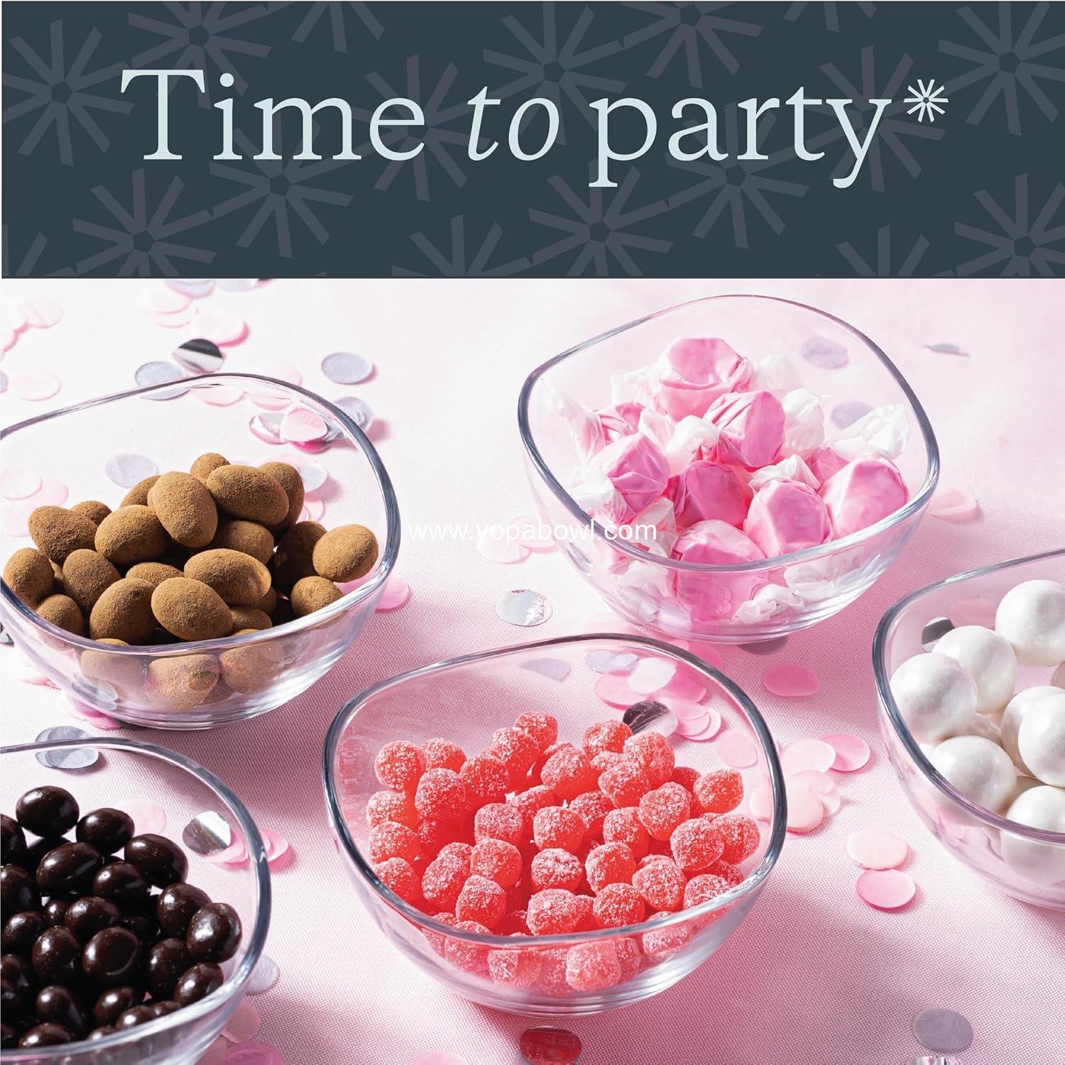 OEM Set of 12 Small Glass Dessert Bowls, 10 Ounce Ice Cream and Snack Bowls, Microwave and Dishwasher Safe - Factory