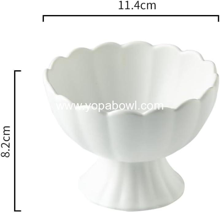 Wholesale Macaron Color Ceramic Dessert Bowl - 6 OZ Trifle Ice Cream Pudding Serving Bowl for Fruit, Salad, Candy, Snack - White - Factory Wholesale Macaron Color Ceramic Dessert Bowl - 6 OZ Trifle Ice Cream Pudding Serving Bowl for Fruit, Salad, Candy, Snack - White - Factory