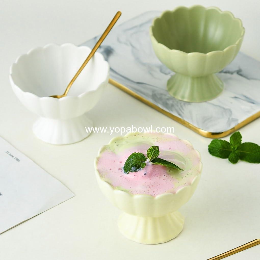 Wholesale Macaron Color Ceramic Dessert Bowl - 6 OZ Trifle Ice Cream Pudding Serving Bowl for Fruit, Salad, Candy, Snack - White - Factory Wholesale Macaron Color Ceramic Dessert Bowl - 6 OZ Trifle Ice Cream Pudding Serving Bowl for Fruit, Salad, Candy, Snack - White - Factory